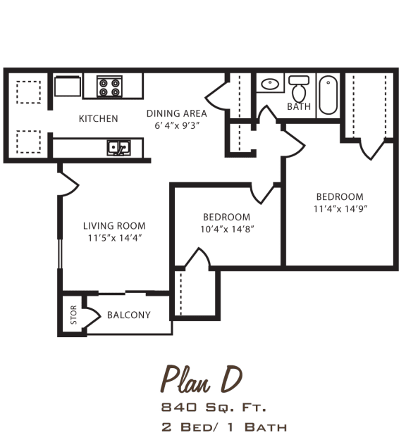Floor Plans of Kirkwood Landing Apartments in Houston, TX